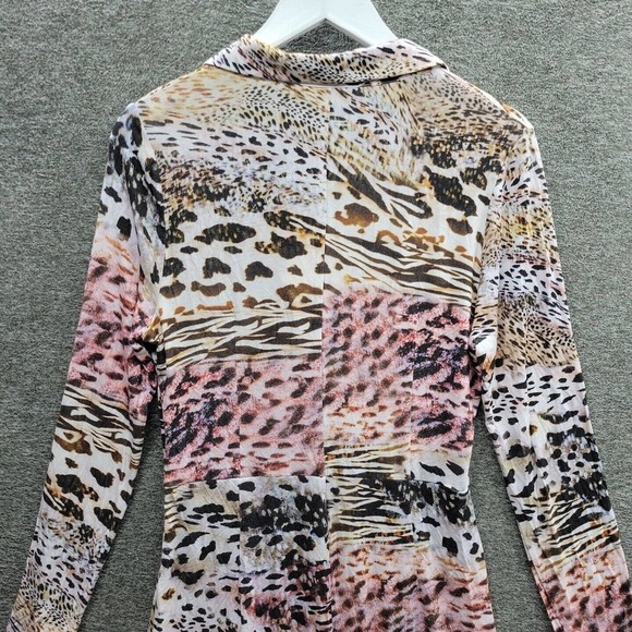 Atelier Dress Women's Large Animal Print Mock Wrap NWT (MSRP $138) - Picture 5 of 12